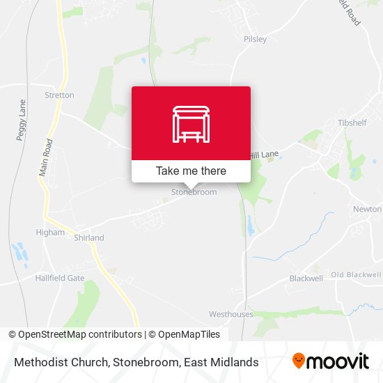 Methodist Church, Stonebroom map
