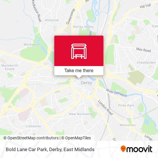 Bold Lane Car Park, Derby map