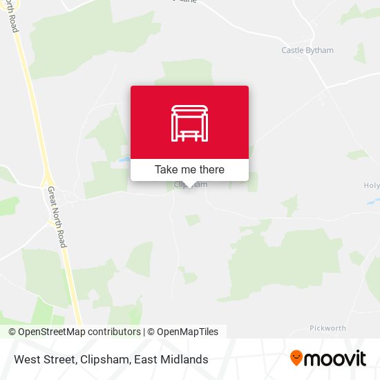West Street, Clipsham map