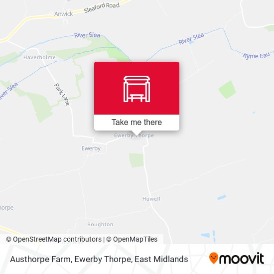 Austhorpe Farm, Ewerby Thorpe map