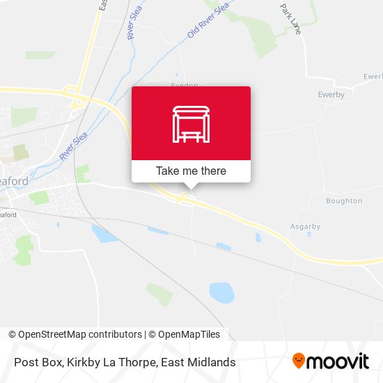 Post Box, Kirkby La Thorpe map