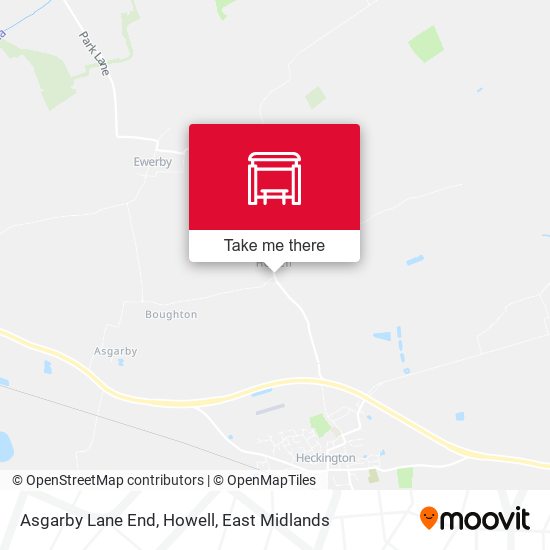 Asgarby Lane End, Howell map