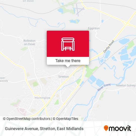 Guinevere Avenue, Stretton map