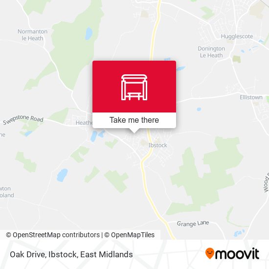 Oak Drive, Ibstock map