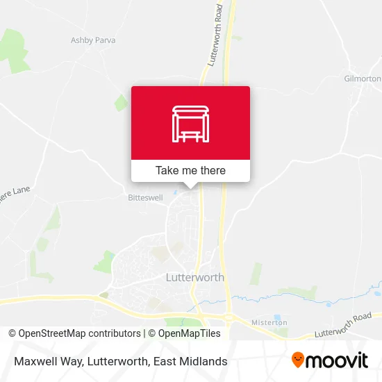 Maxwell Way, Lutterworth map