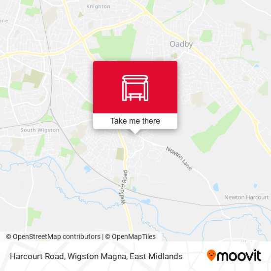 Harcourt Road, Wigston Magna map