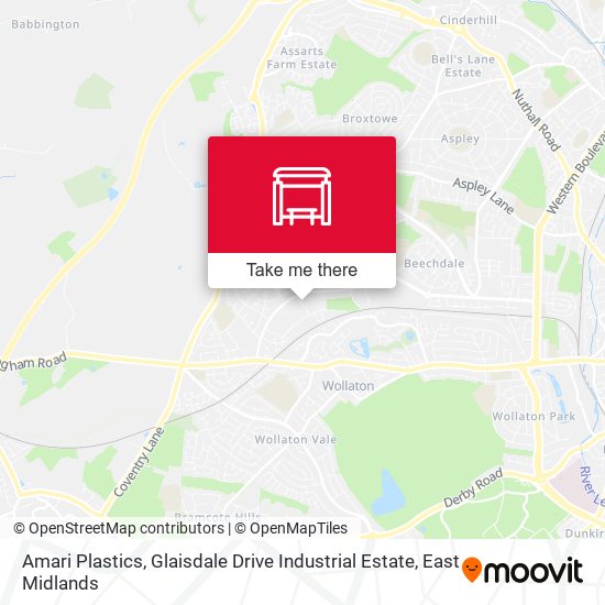 Amari Plastics, Glaisdale Drive Industrial Estate map