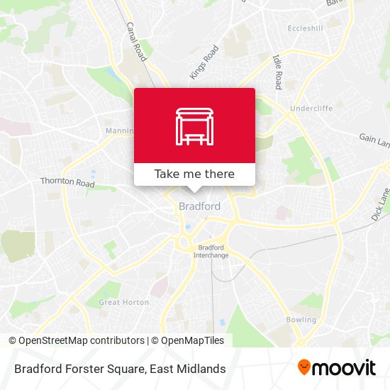 Bradford Forster Square map
