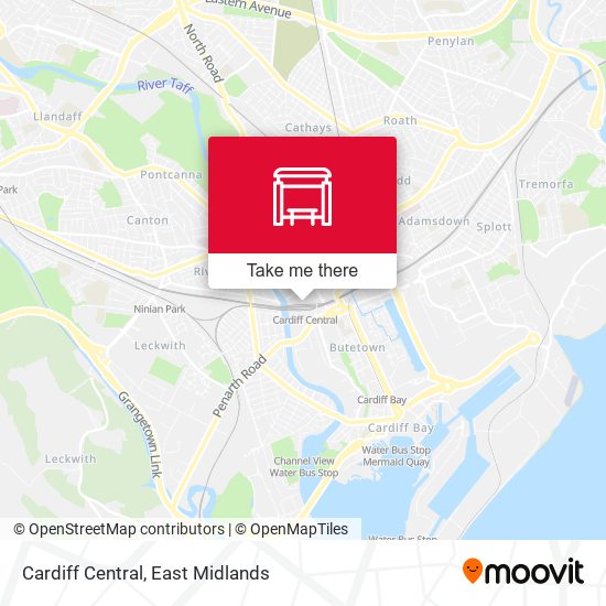 Cardiff Central map