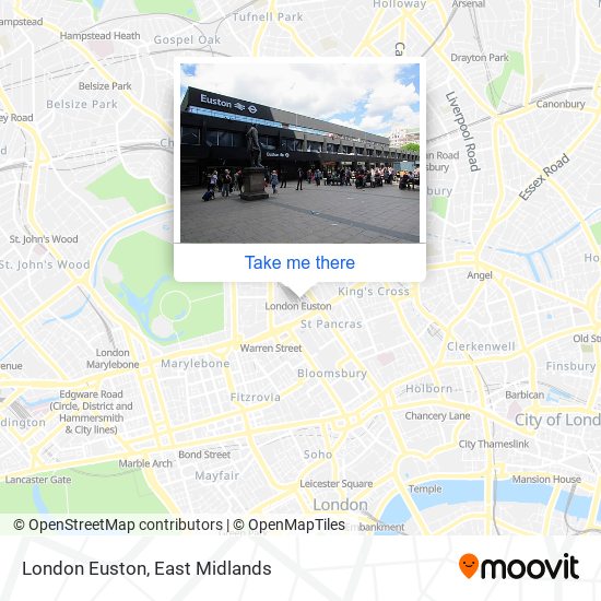 London Euston map