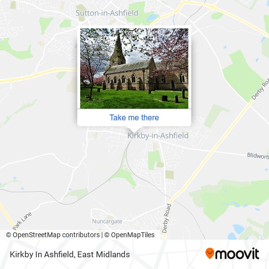 Kirkby In Ashfield Map How To Get To Kirkby In Ashfield In East Midlands By Bus, Train Or Light  Rail?