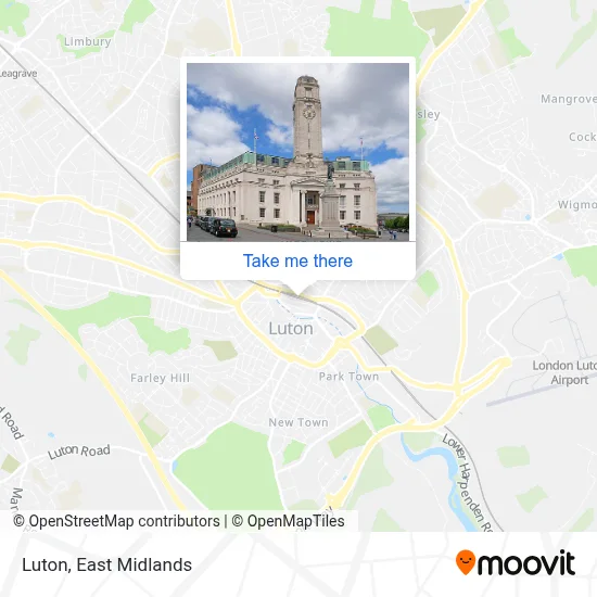 Luton map