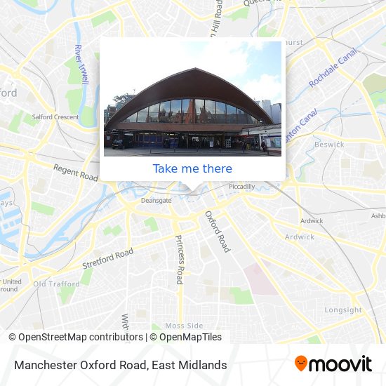 Manchester Oxford Road map