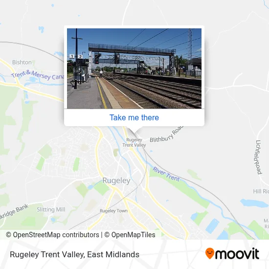 Rugeley Trent Valley map