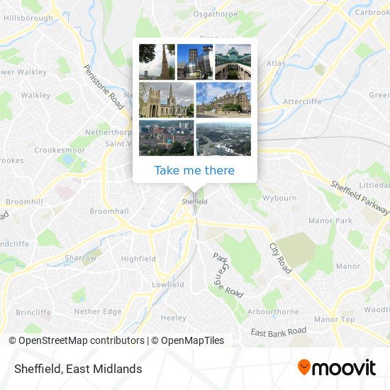 Sheffield map