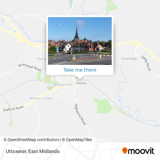 Uttoxeter map