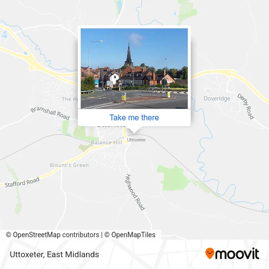 Uttoxeter map