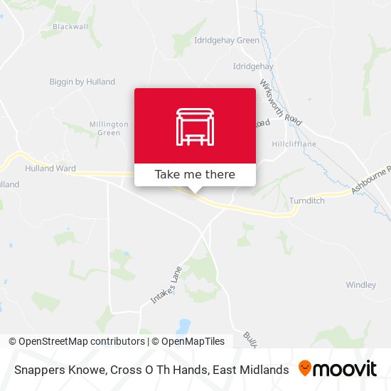 Snappers Knowe, Cross O Th Hands map