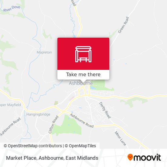 Market Place, Ashbourne map