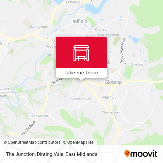 The Junction, Dinting Vale map