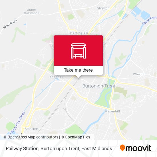 Railway Station, Burton upon Trent map