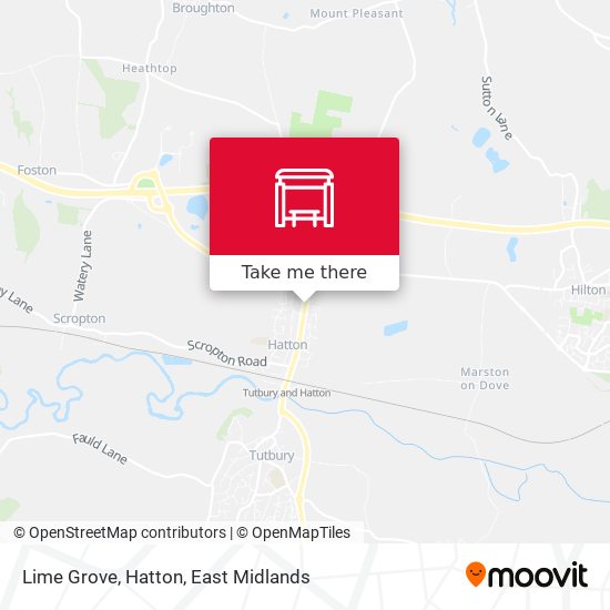Lime Grove, Hatton map