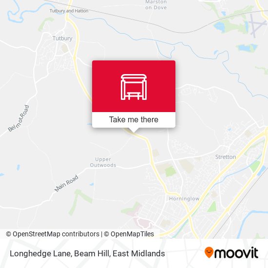 Longhedge Lane, Beam Hill map