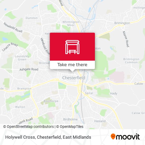 Holywell Cross, Chesterfield map