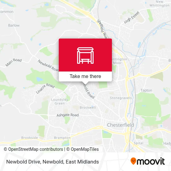 Newbold Drive, Newbold map