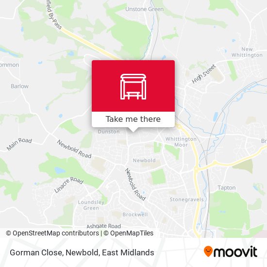 Gorman Close, Newbold map