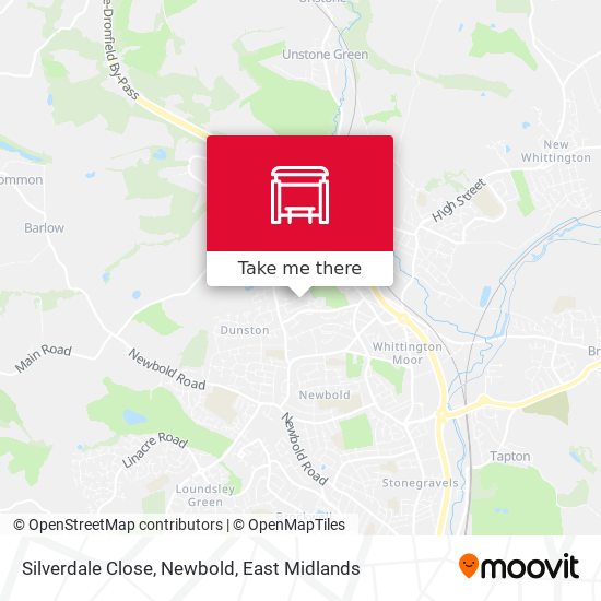 Silverdale Close, Newbold map