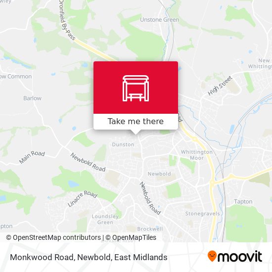 Monkwood Road, Newbold map