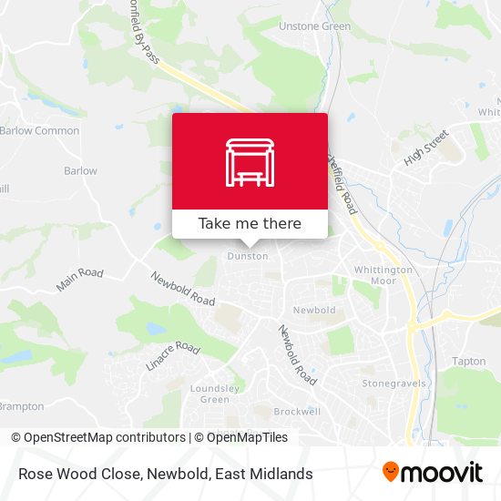 Rose Wood Close, Newbold map