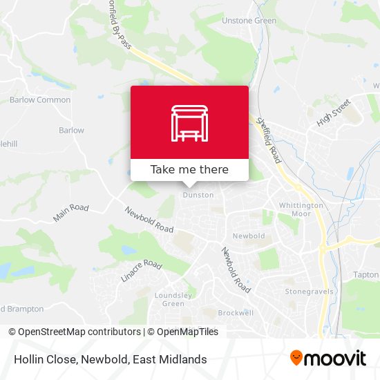 Hollin Close, Newbold map