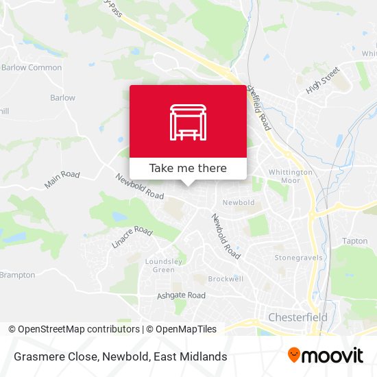 Grasmere Close, Newbold map