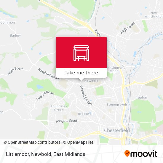 Littlemoor, Newbold map