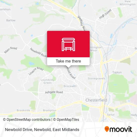 Newbold Drive, Newbold map