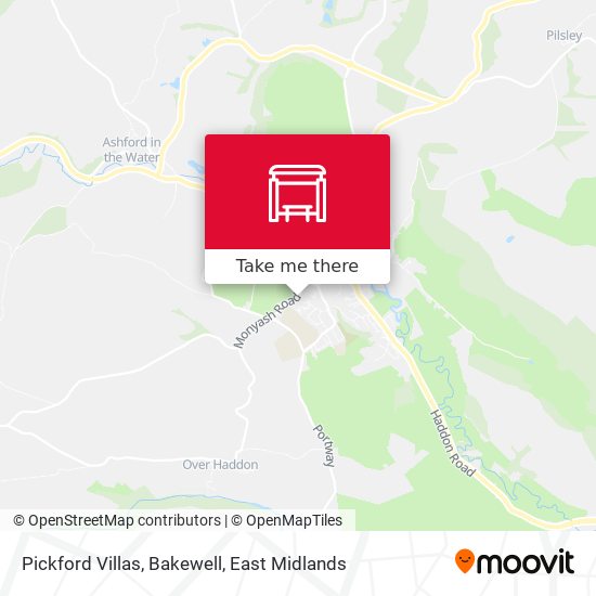 Pickford Villas, Bakewell map