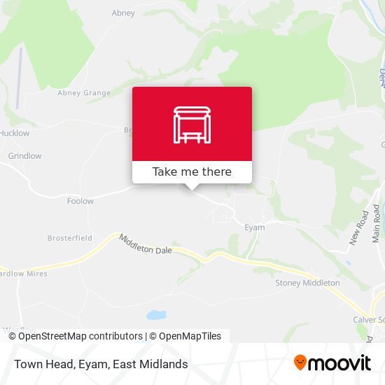 Town Head, Eyam map