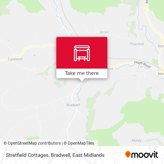 Stretfield Cottages, Bradwell map