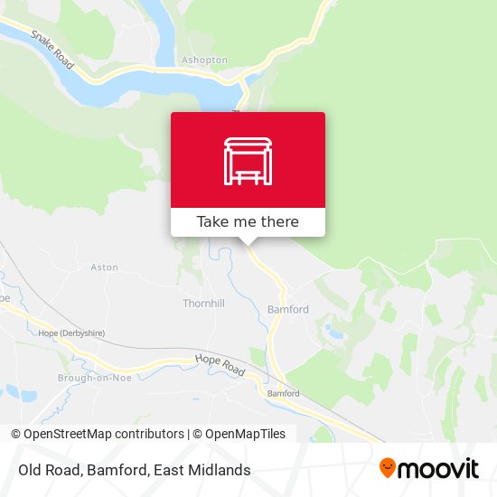 Old Road, Bamford map