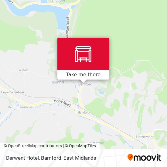 Derwent Hotel, Bamford map