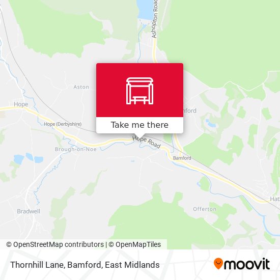 Thornhill Lane, Bamford map