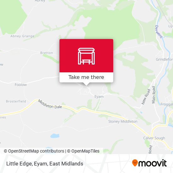 Little Edge, Eyam map