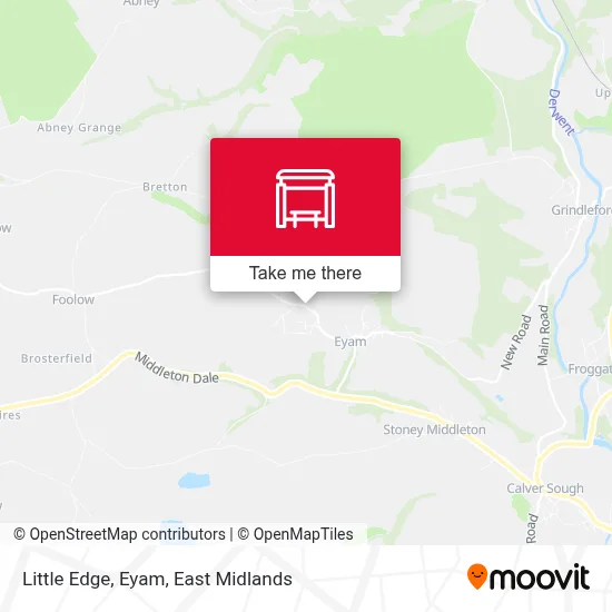 Little Edge, Eyam map