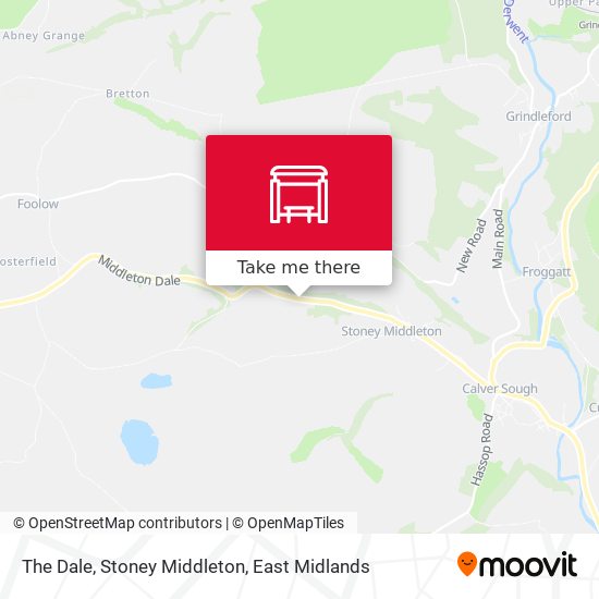 The Dale, Stoney Middleton map