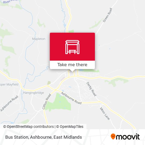 Bus Station, Ashbourne map