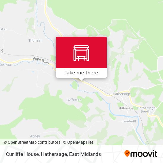 Cunliffe House, Hathersage map