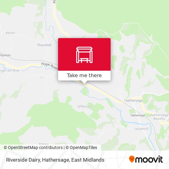 Riverside Dairy, Hathersage map