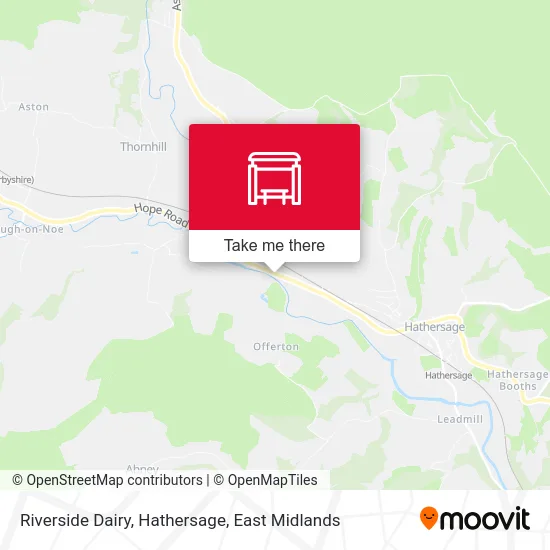 Riverside Dairy, Hathersage map